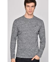 Dewberry Erkek Pamuklu Sweatshirt Antrasit 1017 Günlük Üst Giyim, Hafta Sonu Kombini, Seyahat Gardırobu