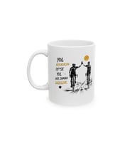 Yol Arkadaşın İyiyse Yol Her Zaman Güzeldir Bisiklet Temalı Porselen Kahve Kupası 330 ml KF27052608