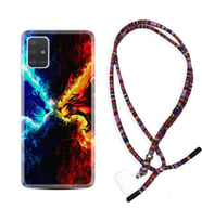 Samsung a71 A72 A73 A7 A9 2018 C7 C9 Kılıf Boyun Asklı Rasta Silikon Red Blue Leon 1714