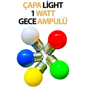 Gece Lambası Ampulü Çapa Light 1 Watt (Doğal Beyaz)
