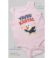 Yavru Kartal Sıfır Kollu Bebek Zıbını %100 Pamuk