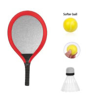 Mulvxgrbz  Grz02 Badminton Seti Ve Soft Tenis Topu - Rkt-35 - Kırmızı (Mulvix)
