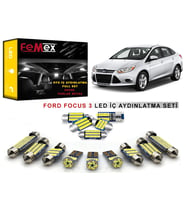 Ford Focus 3 LED İç Aydınlatma Ampul Seti FEMEX Parlak Beyaz
