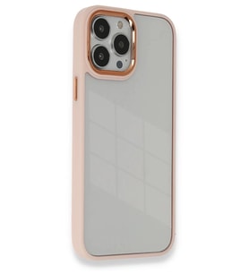 Newface Apple iPhone 14 Pro Max Kılıf Dora Kapak - Pudra