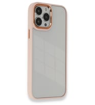 Newface Apple iPhone 14 Pro Max Kılıf Dora Kapak - Pudra