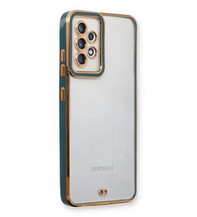 Newface Samsung Galaxy A53 5G Kılıf Liva Lens Silikon - Yeşil