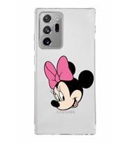 Samsung Galaxy Note 20 Ultra Kamera Korumalı Kapak Minnie Mouse Tasarımlı  Şeffaf Kılıf