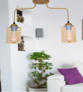 Modern 2.li Eskitme-Bal Camlı Avize