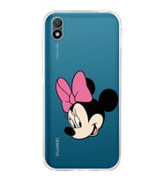 Huawei Y5 2019  Kamera korumalı Kapak Minnie Mouse Tasarımlı  Şeffaf Kılıf