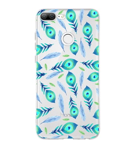 PrintiFy Huawei Honor 9 Lite ile Uyumlu 1mm Slim Fit Nazar Boncuğu 3 Baskılı Şeffaf  Kılıf