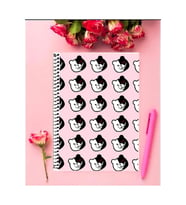 Monokuma Anime Defter 1 Adet Özel Tasarım A4 Boyutu 21*29 Cm Telli Çizgili
