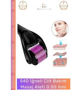 #CiltBakım Titanyum İğneli Derma Roller Cilt Bakım 540 İğne Anti Aging Yenileme Masaj Aleti 0,50 mm