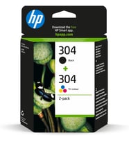 Hp 304 (3Jb05Ae) Multipack Orijinal Yazıcı Kartuşları 1X Siyah, 1X Renk Hp Deskjet 26Xx, 37Xx, Envy (Çok Renkli)