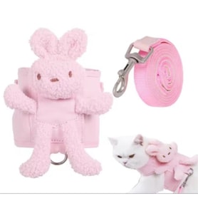 Evcil Hayvan Peluş Ayıcıklı Göğüs Gezdirme Tasması Set