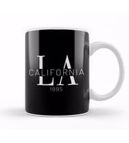 LA California Slogan Kupa Bardak Porselen