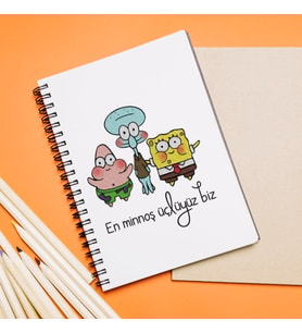 Sünger Bob Tasarımlı Defter