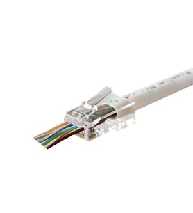 MPC6U3EZ CAT6 PLUG U/UTP EZRJ45 YENİ NESİL ALTIN UÇ KONNEKTÖR 100 LÜ PAKET