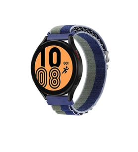 Mey İthalat® Watch 22Mm Kr410 Kumaş Kordon - Lacivert-Yeşil