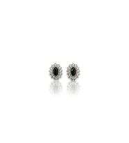925 Ayar Gümüş Elips Model Minimal Çivi Küpe (Gümüş)