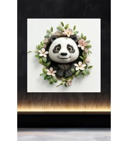 Lucena Metal Tablo Duvardaki Delik Koleksiyonu - Panda 2