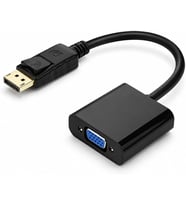 PrimeX PX-1320 DisplayPort to VGA Aktif Dönüştürücü, DP Erkek to VGA Dişi Görüntü Çevirici Adaptör, PC Anakart Ekran Kartı DisplayPort Çıkışından VGA Monitör Projeksiyon Bağlantı Aparatı, 20 cm