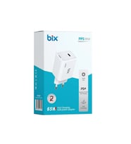 BIX BX1P65G-WE 65W ŞARJ ADAPTÖR (TYPE-C) Beyaz PPS ÖZELLİKLİ