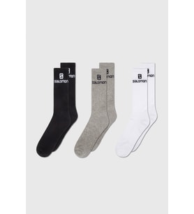 Salomon Everyday Crew 3 Lc14453 Pack Çorap - BEYAZ GRİ SİYAH