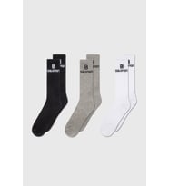 Salomon Everyday Crew 3 Lc14453 Pack Çorap - BEYAZ GRİ SİYAH
