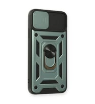 İphone 11 Pro Max Kılıf Pars Lens Yüzüklü  - Yeşil