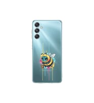 Samsung Galaxy M34 ile uyumlu Splash arı tasarımlı şeffaf silikon kılıf