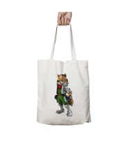 Star Fox Tilki iki Tarafı Kalıcı Baskılı Yıkanabilir Çanta