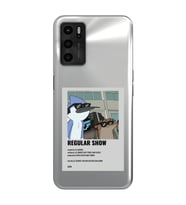 Oppo A16 Uyumlu Regular Show Mordecai ve Rigby Desenli Şeffaf Telefon Kılıfı