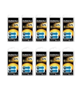 Duracell Kulaklık Cihaz Pili Duracell 675 6lı 10 PAKET
