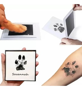 Kedi Köpek Pati İzi Fotoğraf Çerçevesi Seti