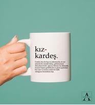 Kız Kardeş Tasarımlı Kupa Bardak