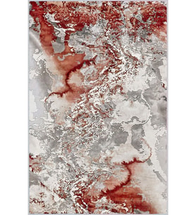 Eliana Home Baskılı, Yıkanabilir Kaymaz Taban Salon Halısı LNA0435 100x150 cm (Bordo)