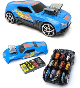 Hot Wheels Race N' Haul 2'si 1 arada saklama kutusu