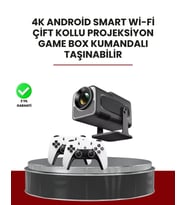 Taşınabilir Full HD Projektör - 1 GB RAM 8 GB Hafıza