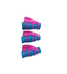 Hair Clips Hair Roller Silikon Bigudi 12 Li 7x3 cm Renkli 