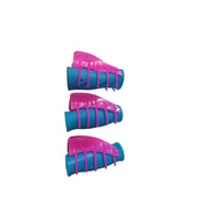 Hair Clips Hair Roller Silikon Bigudi 12 Li 7x3 cm Renkli 