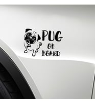 Pug On Board Arabada Pug Cinsi Köpek Koruması Siyah md1