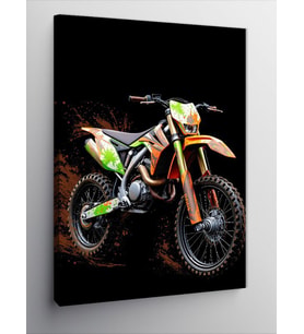 Kanvas Tablo Hızlı Off-Road Motosikleti
