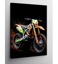 Kanvas Tablo Hızlı Off-Road Motosikleti