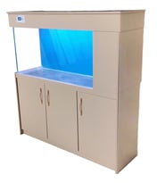 135 Cm Yandan sumplı Cappuccino MDF Mobilyalı Akvaryum kumandalı Led Aydınlatmalı