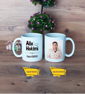 Aile Hekimi Kupa Bardak Beyaz Fotoğraflı Tıp Bayramı Hediyesi