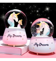 Unicorn Orta Boy Işıklı Müzikli Kar Küresi 