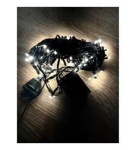 10 M 100 Led Damla Uçlu Gün Işığı Siyah Kablo MZ-17-3