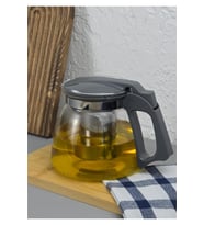 Çay Makinesi Uyumlu Cam Demlik - Süzgeçli Demlik 1100ML