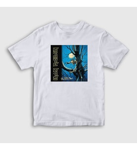 Presmono Unisex Çocuk Beyaz Fear Of The Dark Iron Maiden T-Shirt 85912tt (Beyaz)