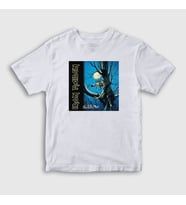 Presmono Unisex Çocuk Beyaz Fear Of The Dark Iron Maiden T-Shirt 85912tt (Beyaz)
